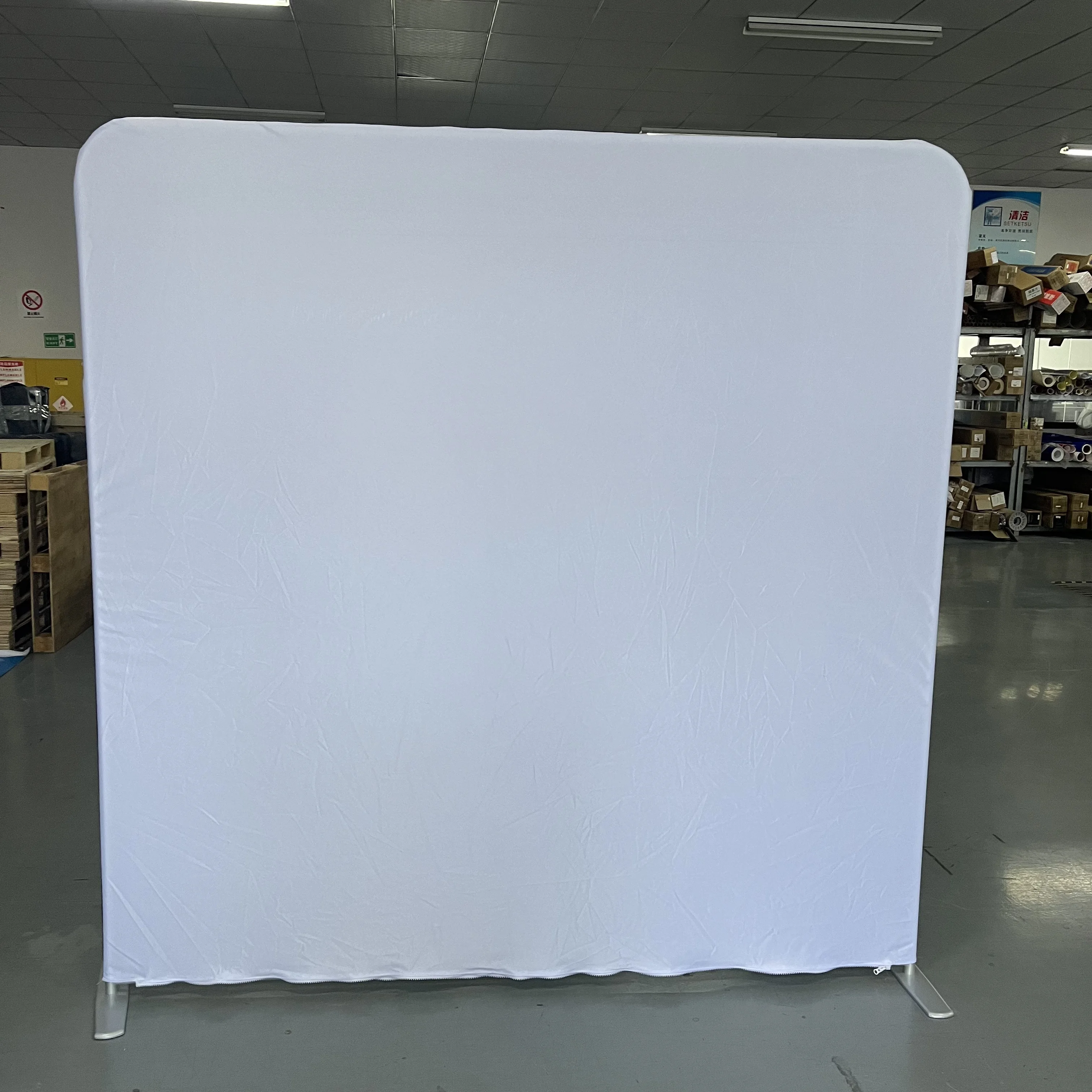 8x8 ft Collapsible tension fabric backdrop for party wedding events backdrop plain black photo booth backdrop