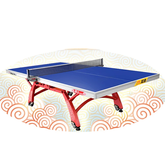  Двойные складные подвижные настольные теннисные столы Doublefish 328A ITTF для