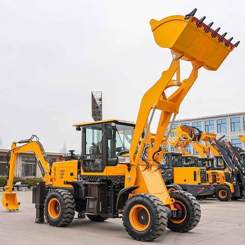 2.5 tons backhoe loader wheeled backhoe loader