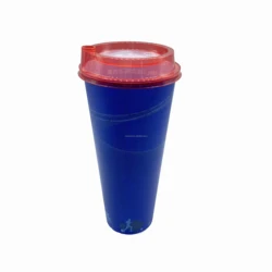 Mandun PP plastic cup custom IML fruit juice coffee smoothies milk tea cup disposable cup plastic with lids iml
