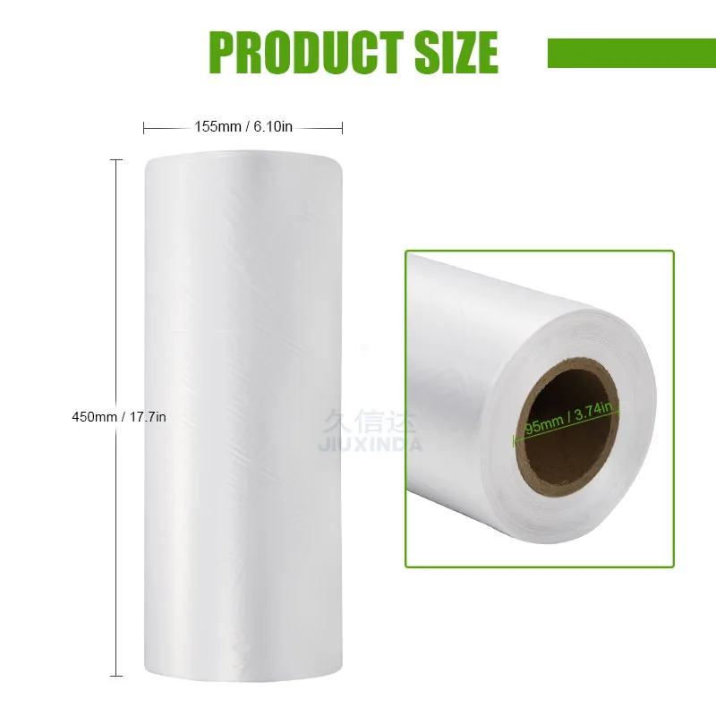 2022 Hot Sale Clear 100% Compostable Biodegradable Food Grade Pof Polyolefin Heat Shrink Film 35mm Transparent Roll PE Soft TUV