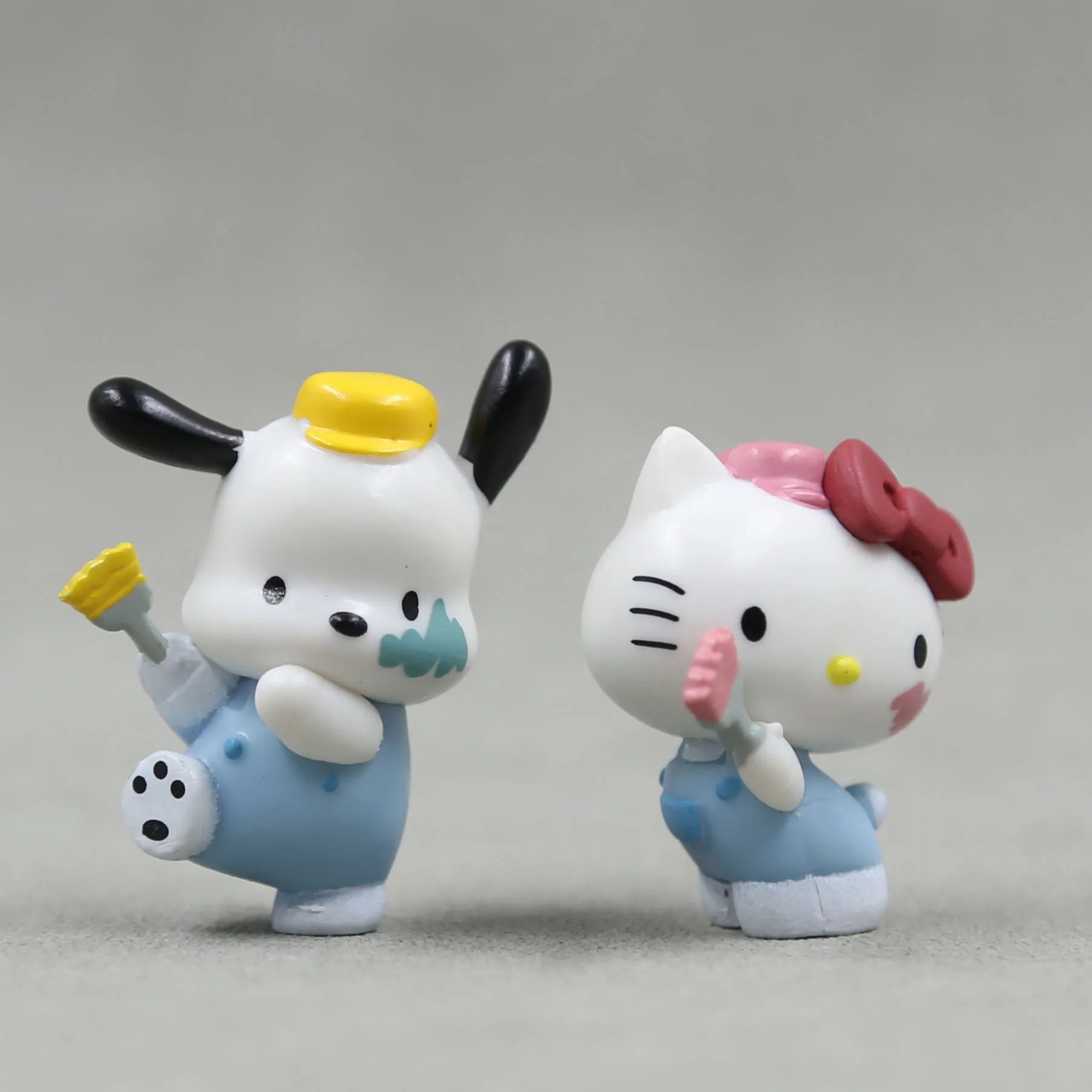 Wholesale Artist Home Decoration Lovely Kitty My Melody Cinnamoroll Kuromi Anime Japanese Cartoon Model Toy PVC Action Figure