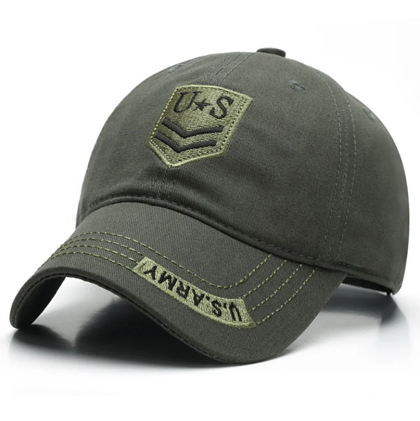 
Custom USA Flag Camouflage Tactical Baseball Cap Army Embroidery Cotton Hat 