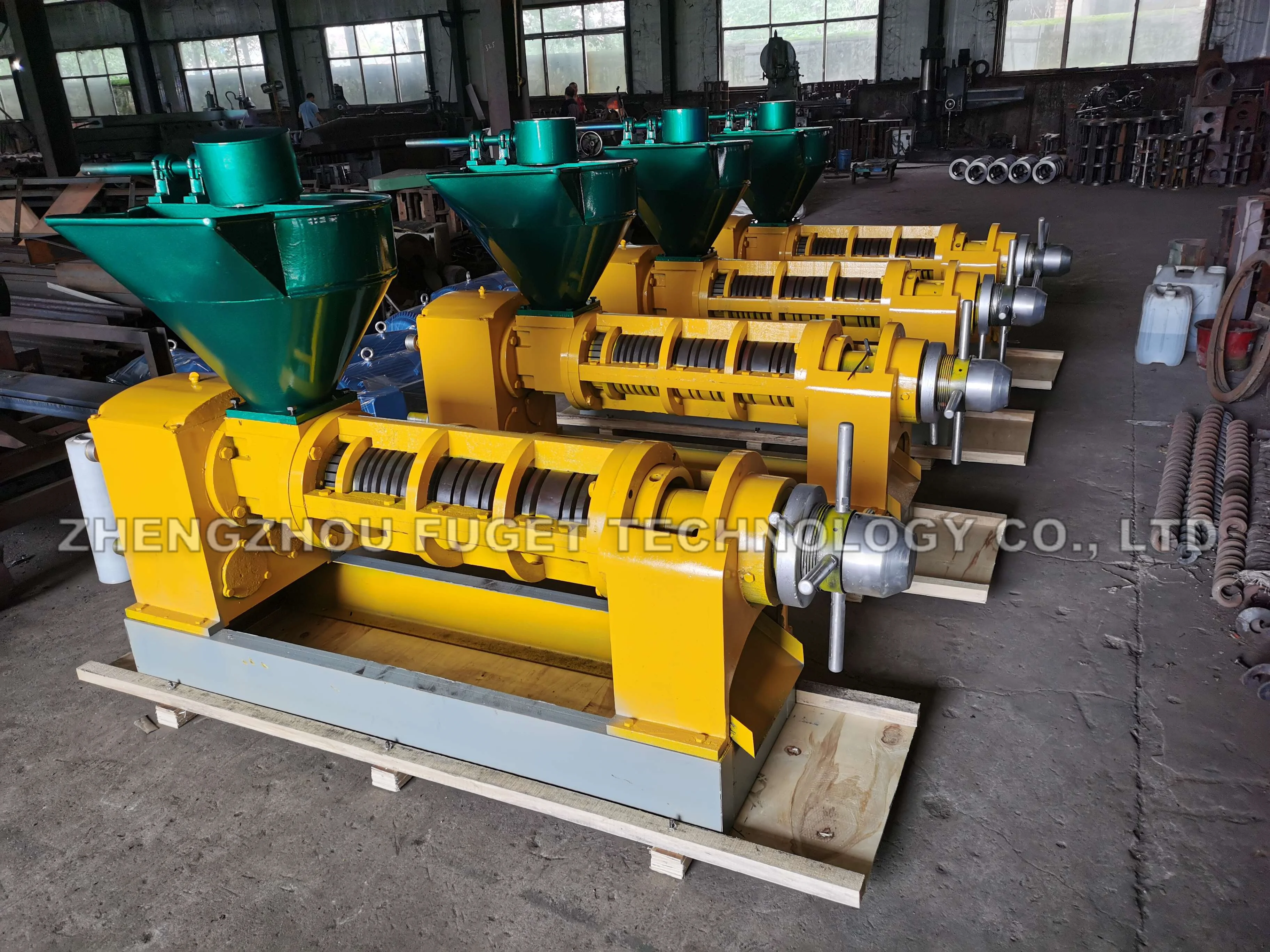 automatic combined with vacuum oil filter soybean sunflower oil mill oil press machine