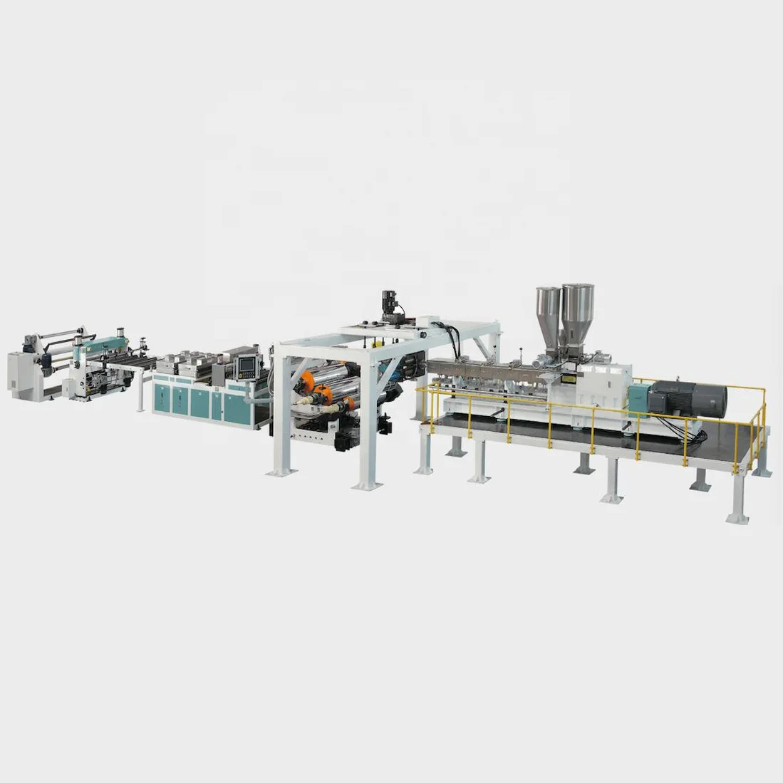 plastic sheet plastic piece advance producing line plastic PLA PET PS PP extruder machine