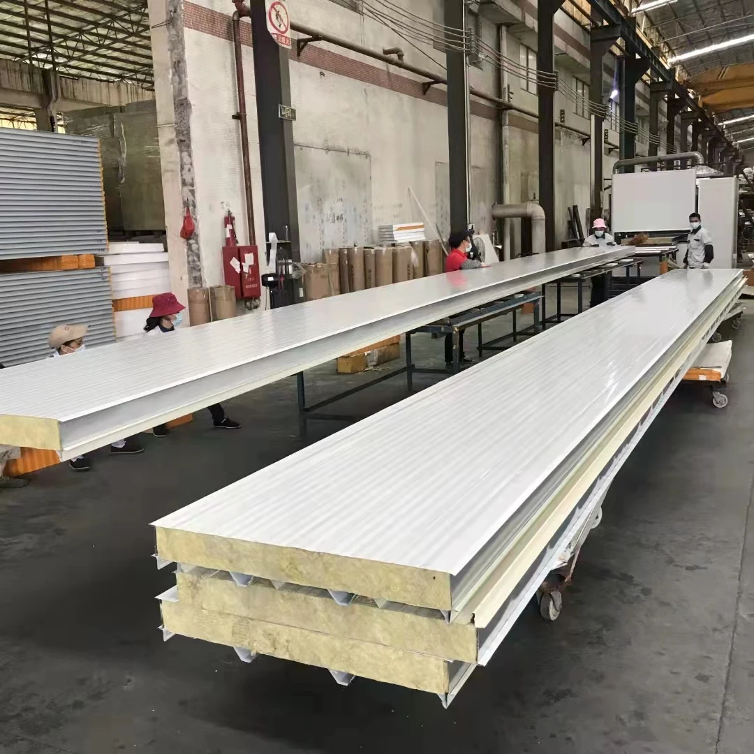 Insulated Metal PIR Wall Eps PU Roof Cold Room Panel Rock Wool Polyurethane Sandwich Panels Price