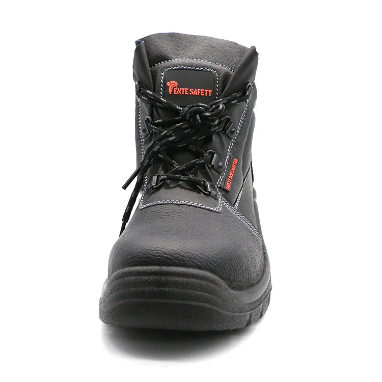 ENTE SAFETY Genuine Leather Embossed Leather Anti-static Anti-smash Anti-slip Wear Resistant Safety Shoes