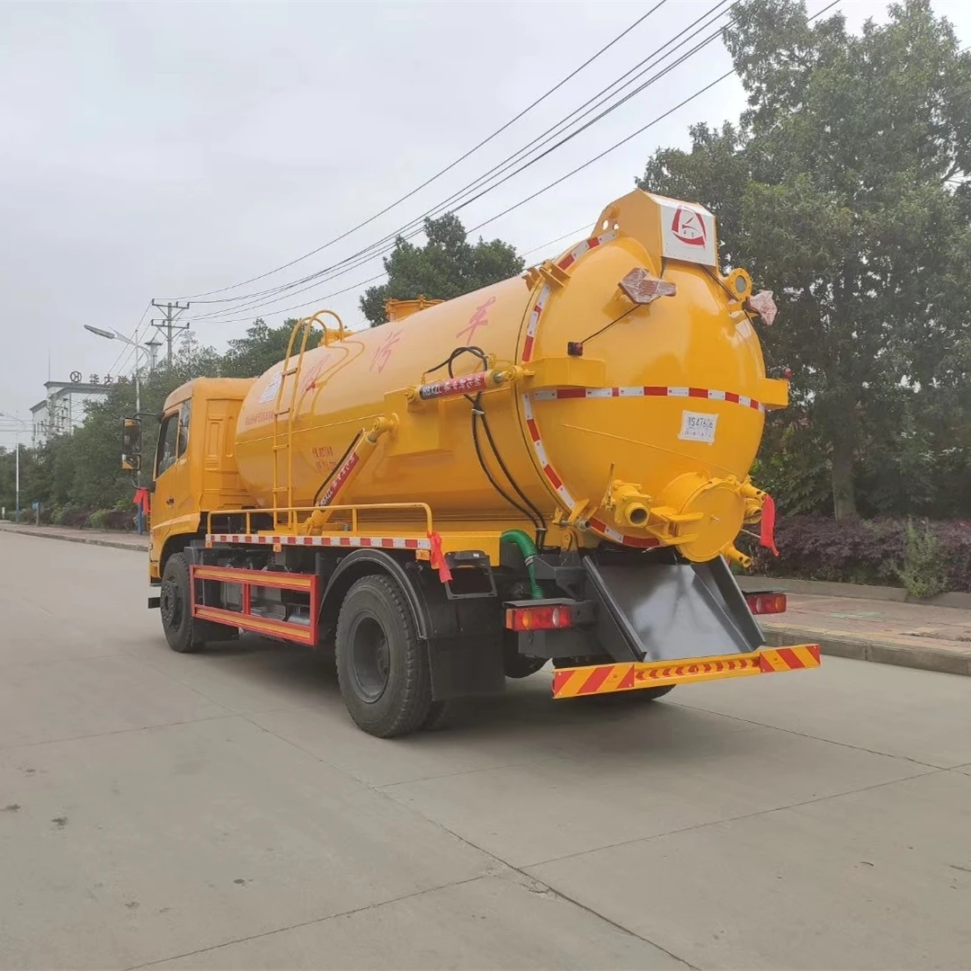 Dongfeng  4X2 Suction Sewage Sewer tanker Water Tank  Suction Cleaning Trucks