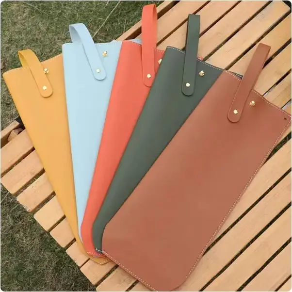 PU Leather Wine Bottle Bag Red Wine Carrier Bag Whiskey Gift Holder Handbag Outdoor Travel Bag for Wine Bottle