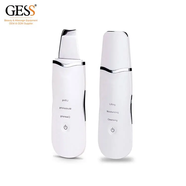 Professional Sonic Face Cleaning Spatula Skin Scrubber Ultrasonic Machine