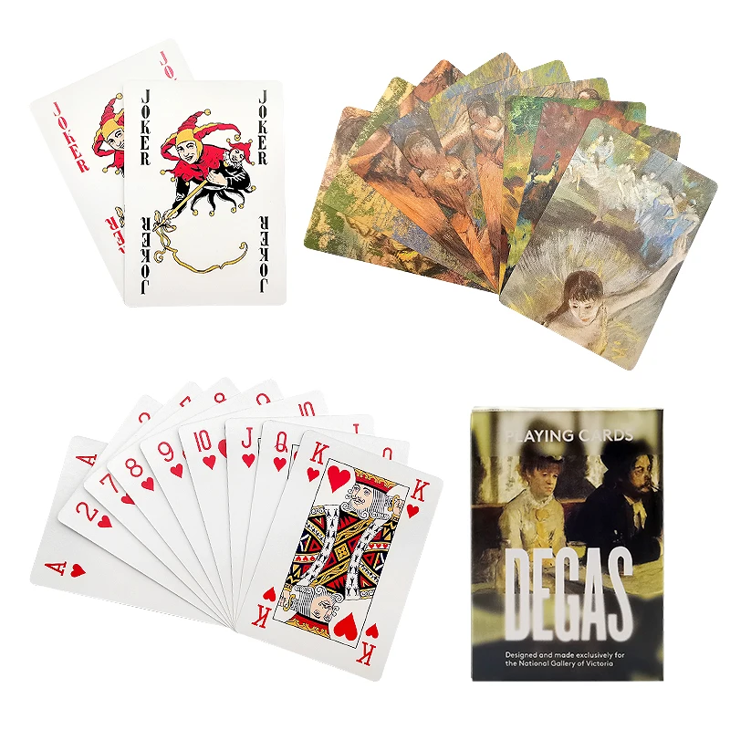 factory OEM high quality logo play card set custom printed family game cards paper poker playing card