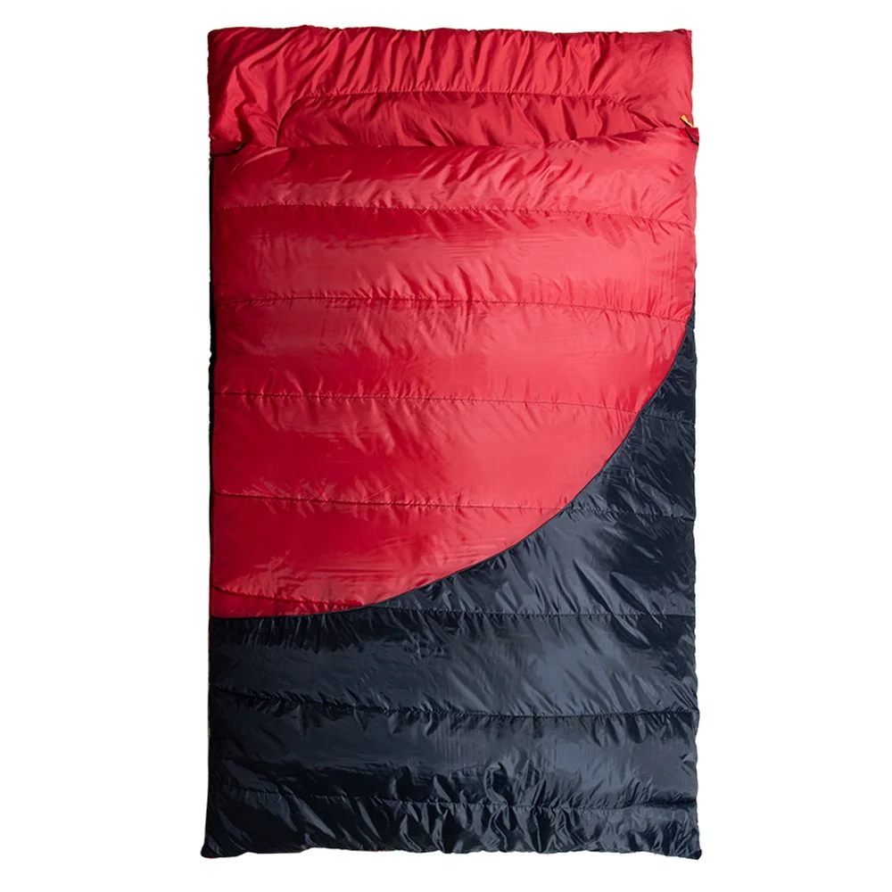 Waterproof Camping Hiking Backpacking Large Size Two Person Double Sleeping Bag for Adults With 2 Pillows