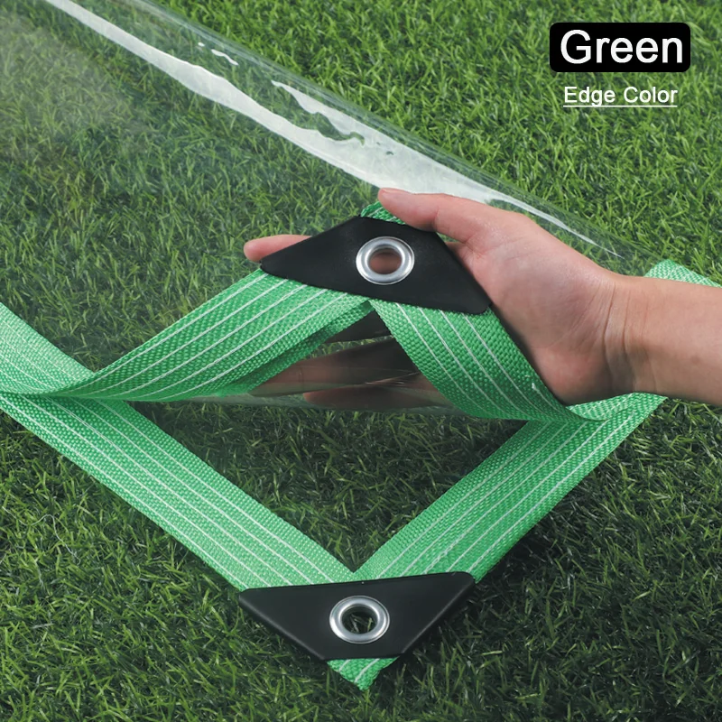 0.35mm/0.55mm PVC Transparent Rainproof Cloth Garde Plant Pavilion Tarpaulin Balcony  Outdoor Windproof Tarp