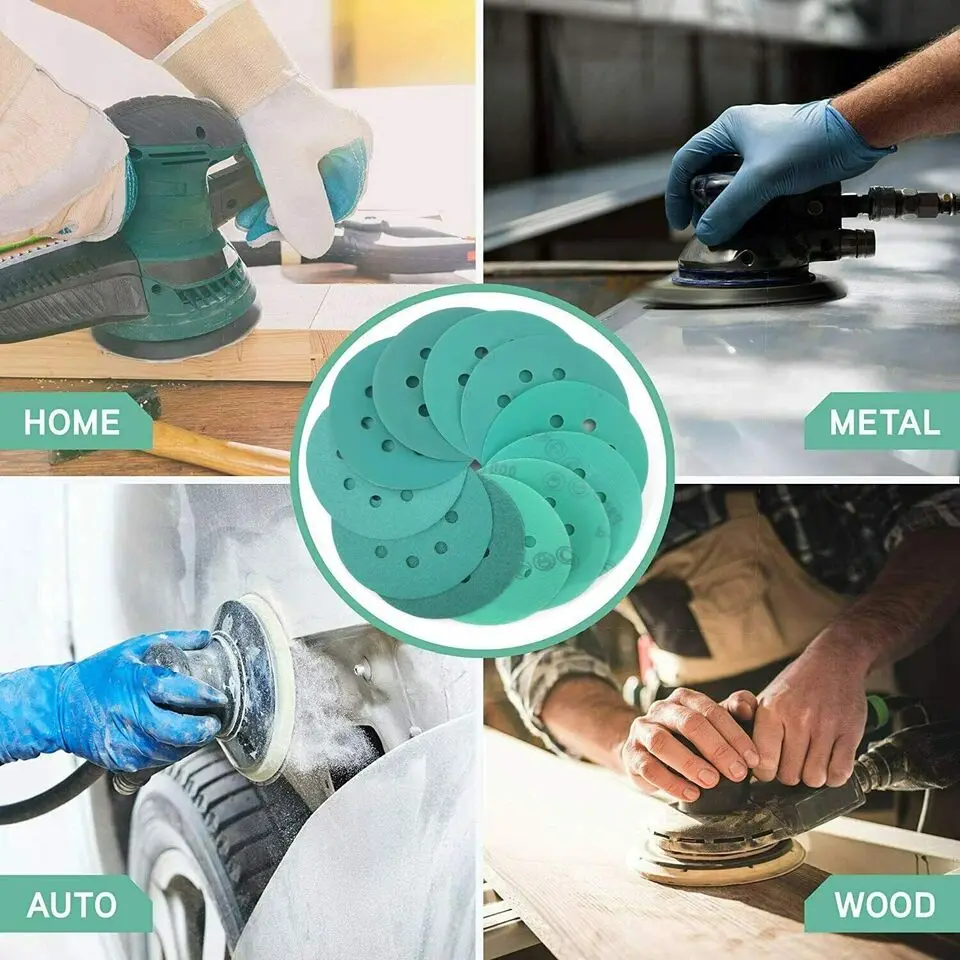 50pcs-set 2000pcs-carton 5-Inch 400 Grit Sanding Discs  Hook Loop Wet Dry Sandpaper Orbital Sander Pad Abrasive Tools Category