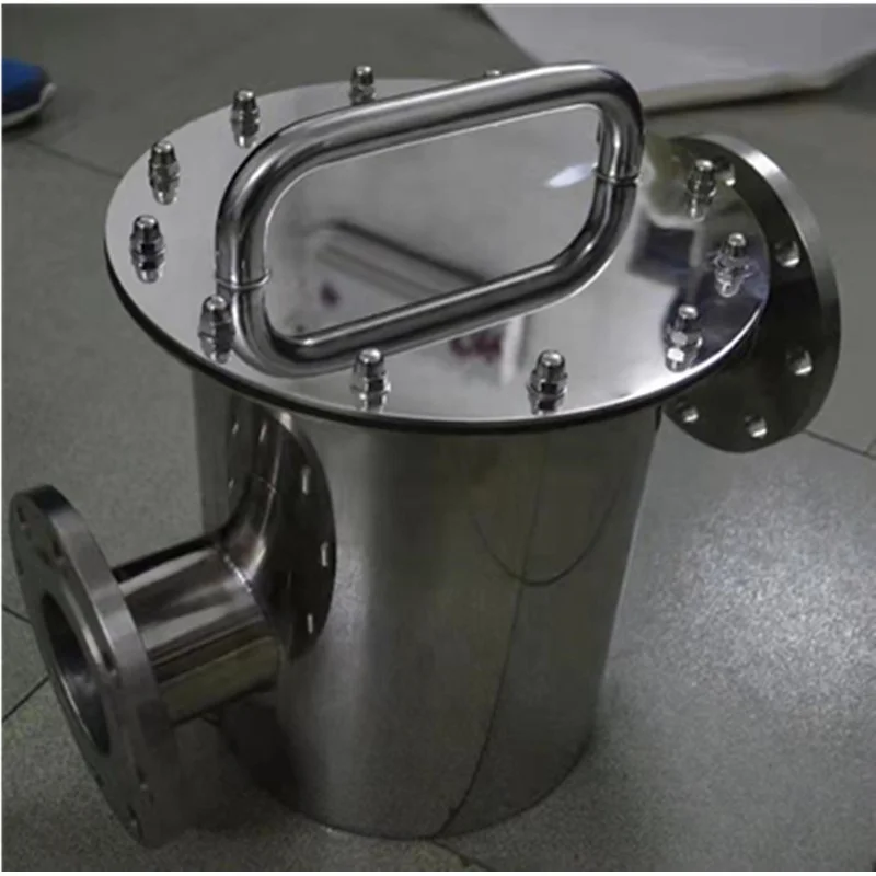 Swimming pool stainless steel 304/316 side-mount hair collector