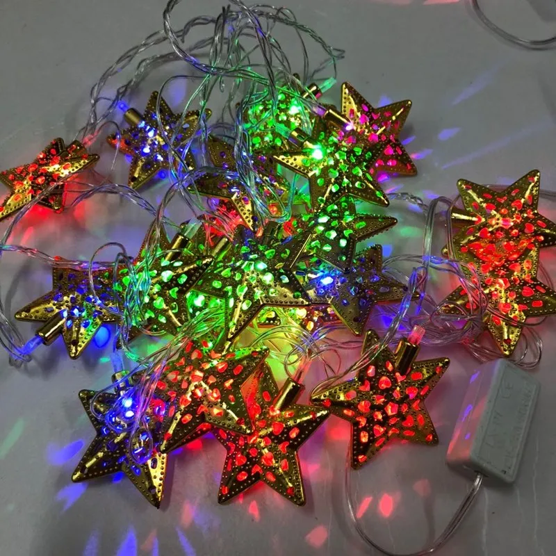 Party Stars Lamp Holiday New Year Christmas Decorate diwali fairy lights LED Star String Lights
