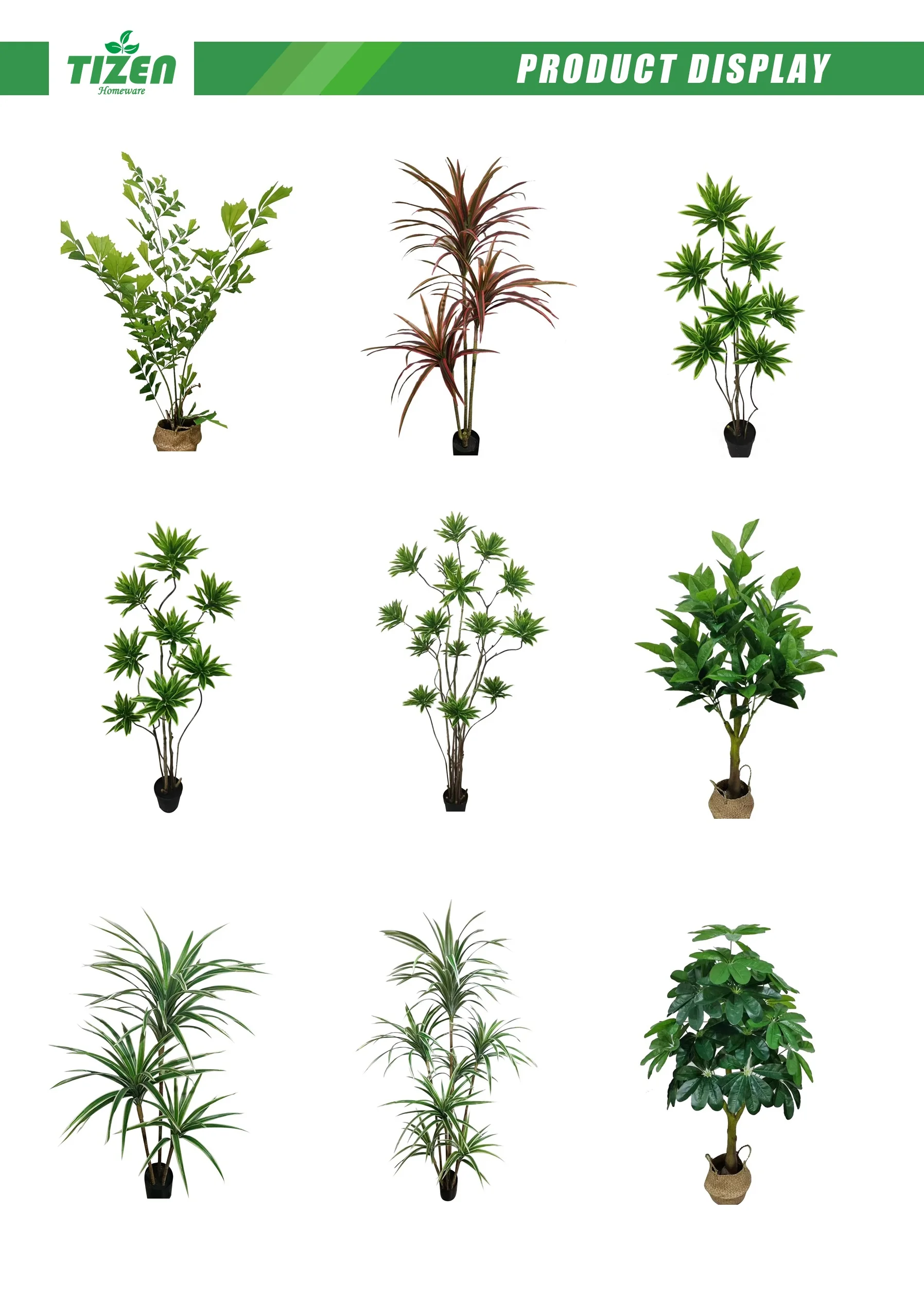Popular Product Realistic Plant Fake Artificial Green Tree Potted Bonsai For Indoor Outdoor Decoration