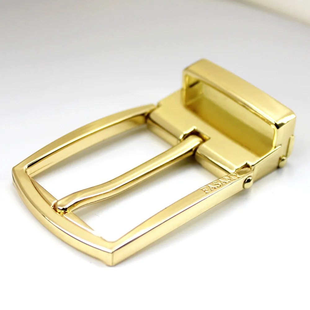 Custom Gold color Ratchet Clip Pin Belt Buckle Manufacturers