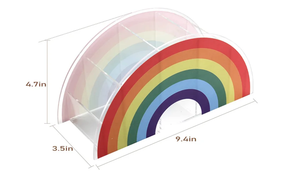 Wholesale Multi-Function Plastic Pen Holder Colorful Desktop Organizer Storage Box