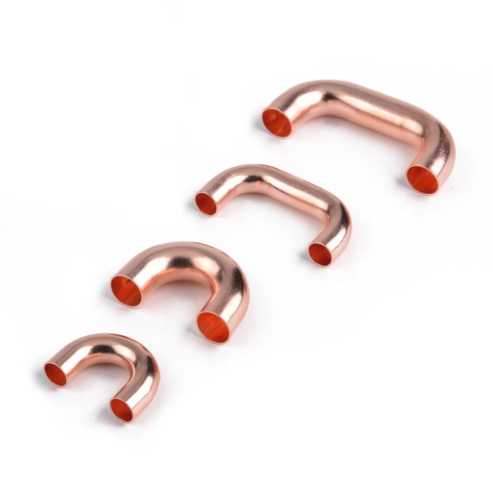 refrigerant ac copper pipe fittings U Bend tube coupling reducing elbow for air conditioner