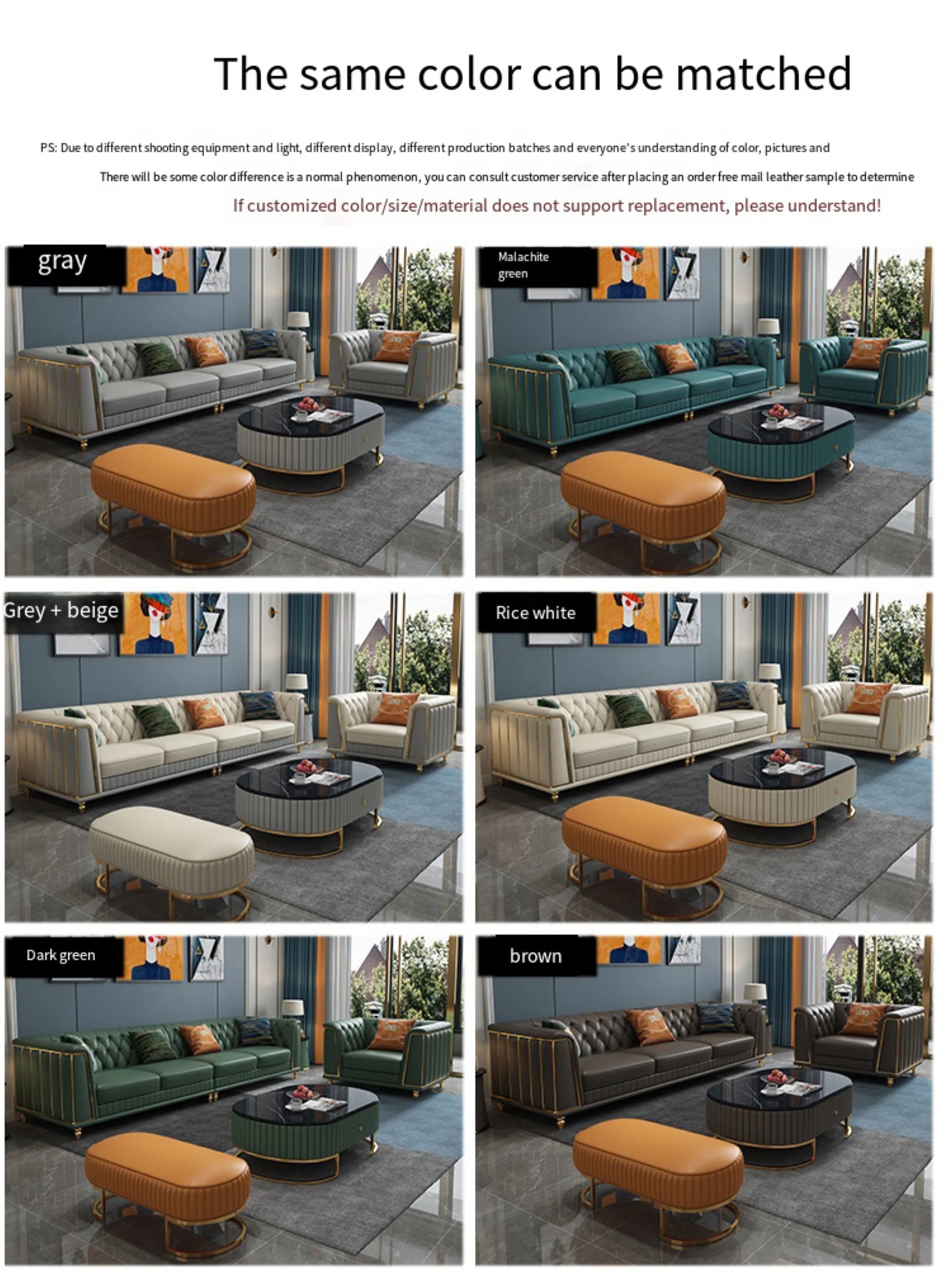 Кожаная мебель изогнутой формы для гостиной набор диванов итальянский дизайн современный роскошная