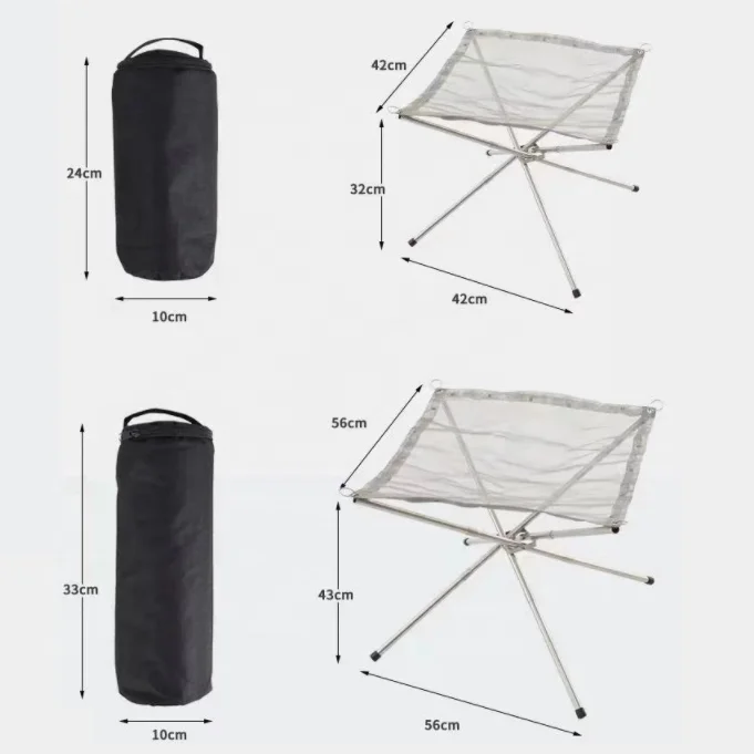 Amazon Hot Sale Outdoor Medium Foldable Camping Wood Pellet Wood Bbq Grill Smokeless Tabletop Wood Fire Pit