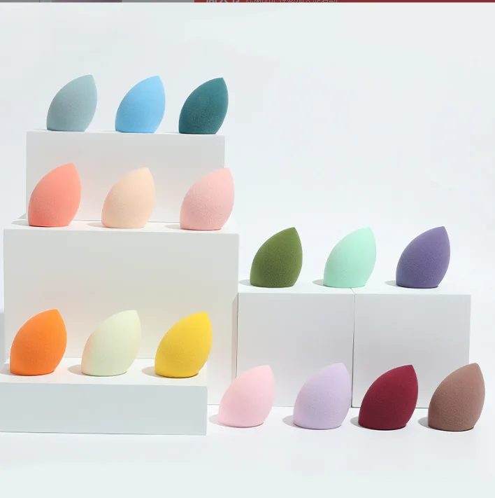 Factory OEM stock Friendly Makeup Sponge Microfiber Flat Soft Makeup  Wet and warehouse Dry Blender Sponge