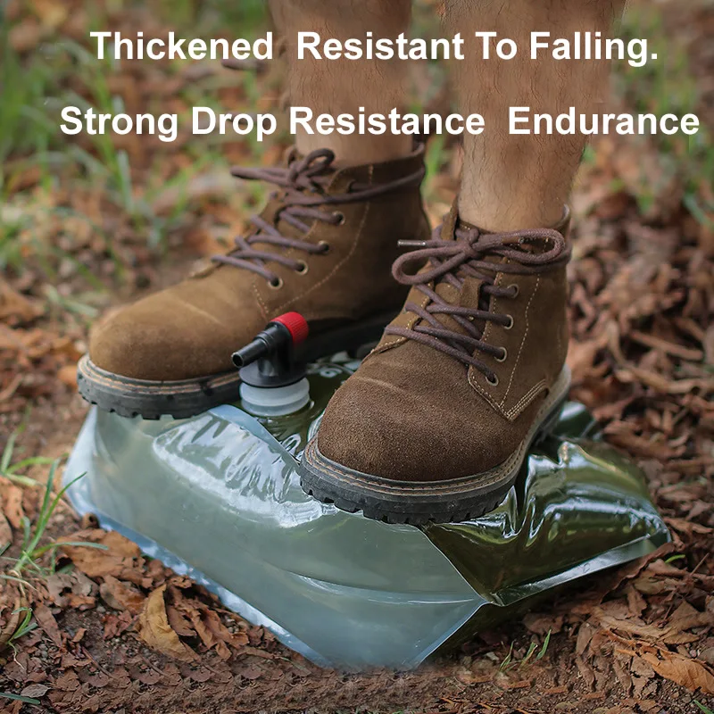 IRONDONK Plastic Water Container For Drink EY 7.5L Outdoor Folding Pocket  Bag With Large Capacity  Thickened Camping Water Bag