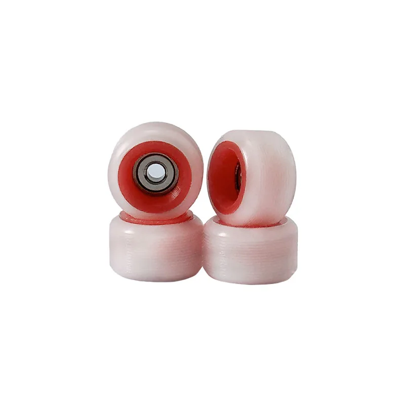 High speed bearing fingerboard wheels duro double color fingerboards wheels with bearings two color CNC wheels inner rings