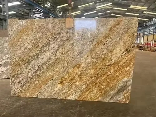 Top Quality Armani Gold North Granite Slab for Countertops Monuments Mosaic Exterior Interior Wall and Floor Applications
