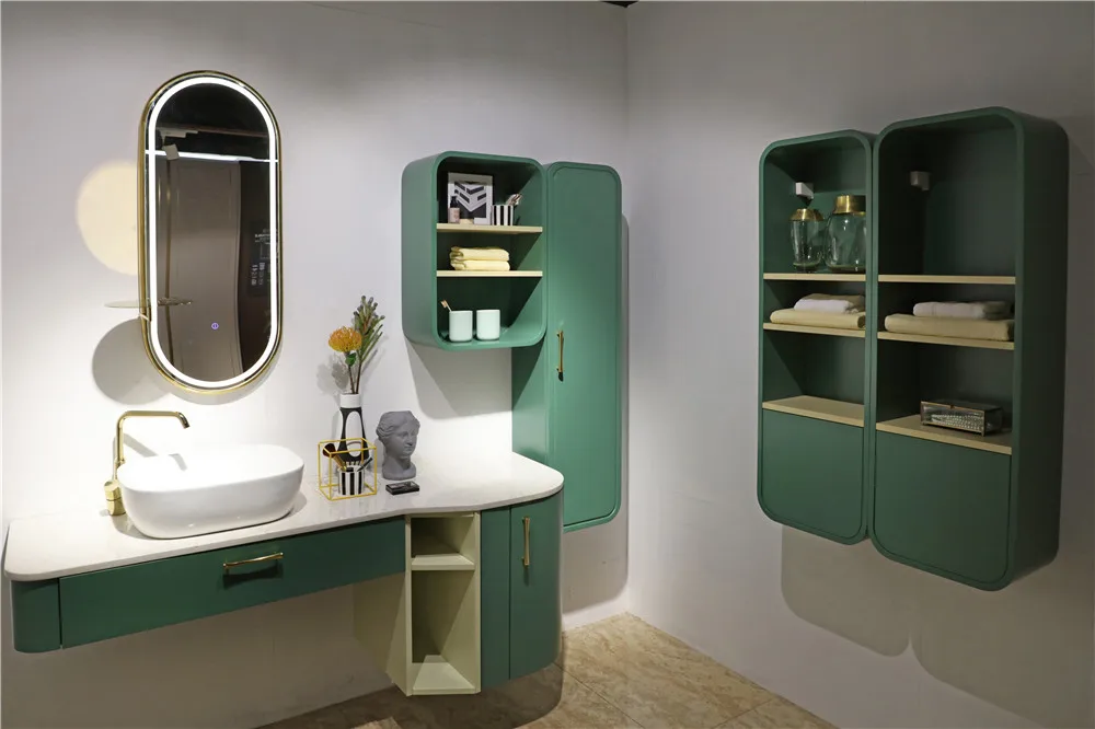 Factory Cheap Large Mirror Bath Room Vanities Cabinets Design Free Standing Bathroom Wash Basin Vanity Cabinet