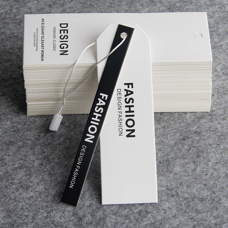 
New china designs paper hang tag,custom your own logo clothing hangtag 