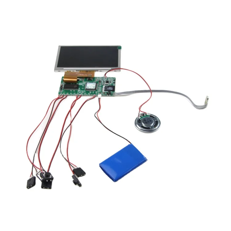 7 inch tft lcd screen video player brochure module for greeting cards