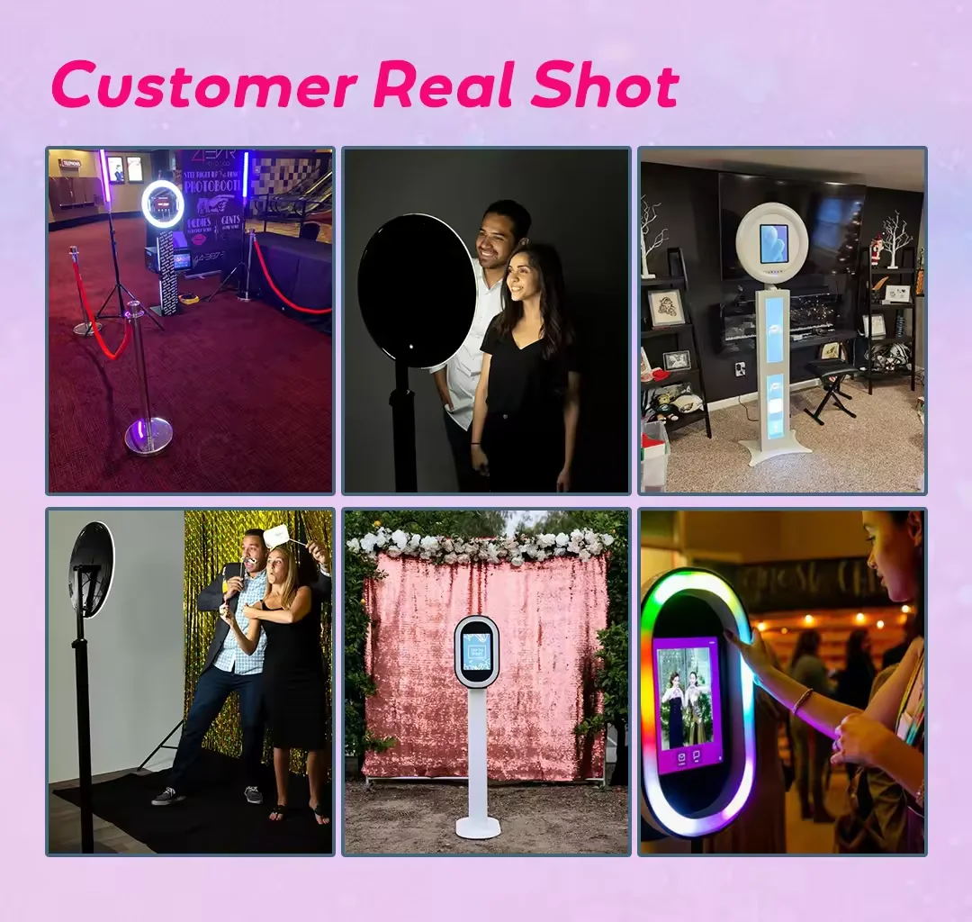 Free Factory Shipped in 48h Ipad Photo Booth Metal Shell For Ipad Selfie W/Rgb Photo Booth For Ipad