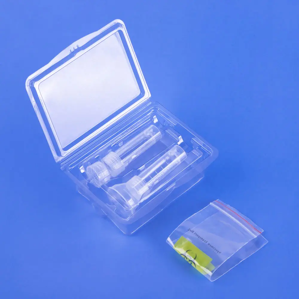 
Manufacturer supply medical saliva dna collection kit with plastic shell 
