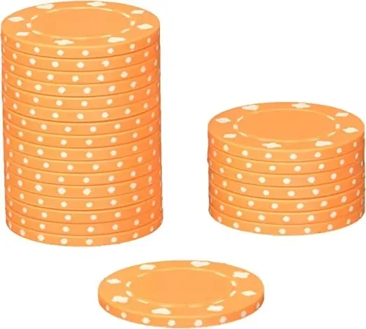 High Quality Monte Carlo Style Texas Ceramic Poker Chips Custom Logo round Shape Clay Bargaining Game Chips