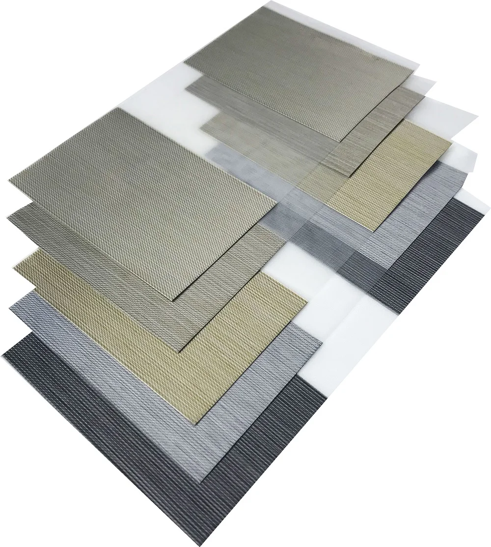 Double-layer light-breathable simple zebra blind fabric