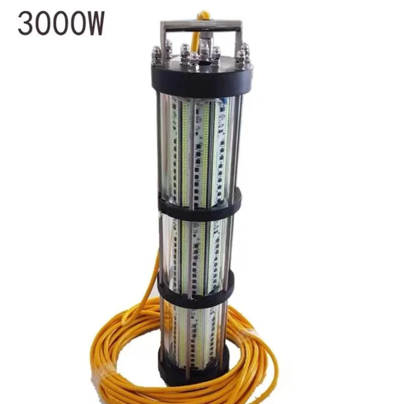 600W1500W 3000w 4000W Ocean ship Deep Drop Led Fishing Light under water  For Fish Farm  Marine fishing