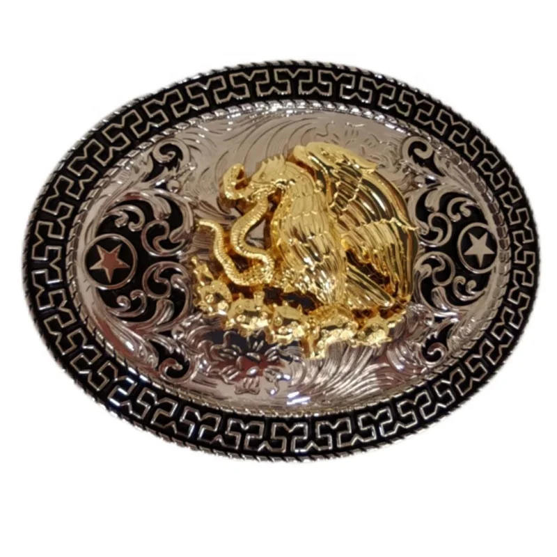 Customized Zinc Alloy Logo Press Big Size Belt Buckle Western Style Belt Buckles for Men Custom