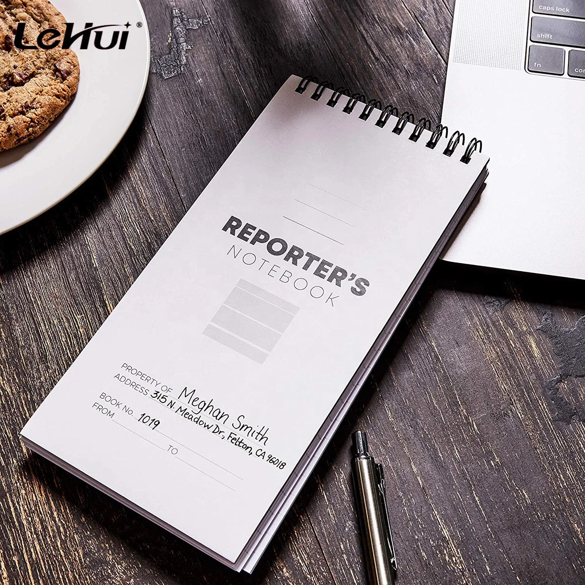 Make Your Own Design 12 Pack 8 x 4 Inch 140 Pages Book Pocket Spiral Memo Pad Notebook Journal