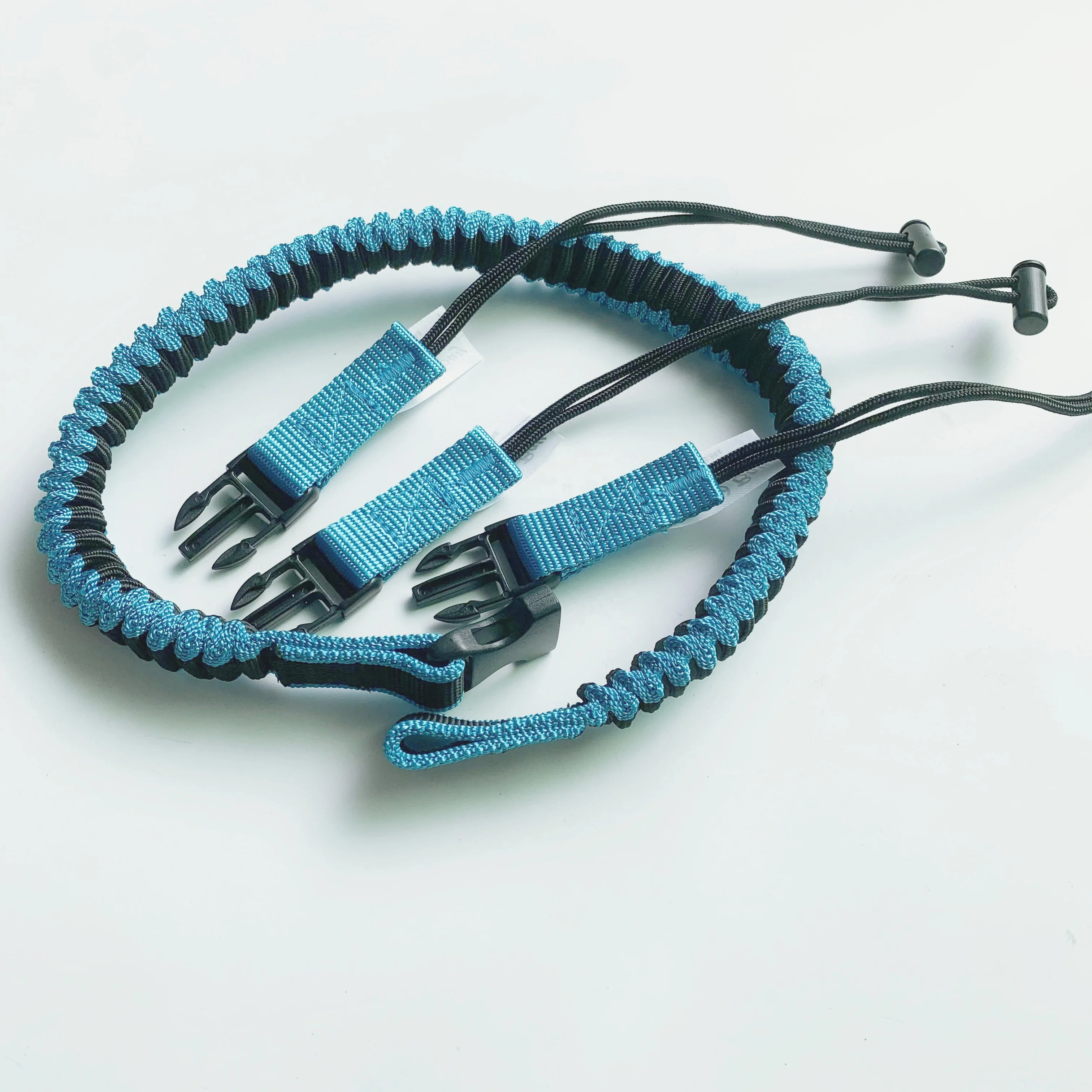 C-Pin lanyards 2.5kg force polyester bungee tether D ring type plastic buckle type tool catch tool lanyard for tool connection