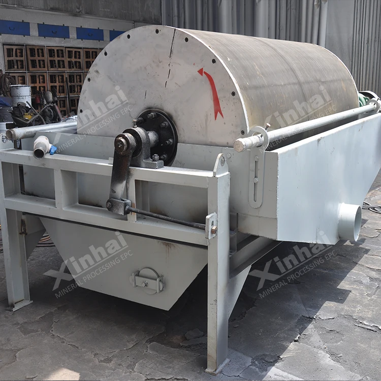 Iron Ore Drum Magnetic Separator Machine For Sale
