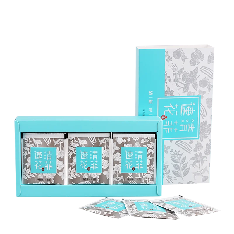 Yiling Lianhua Qingfei Tea Clears lungs throat soothes bowels lose weight slimming teabag