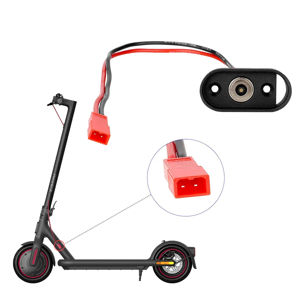Electric Scooter Charge Cable With Magnetic Charging Port For Xiaomi 4Pro E-Scooter Charger Port Replacement Parts Accessories