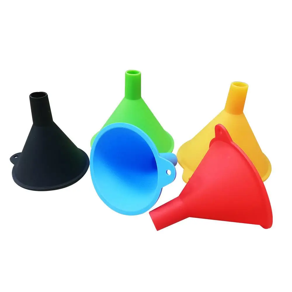 Kitchen Parts Tool Food Grade Silicone Funnel with Heat Resistance High Temperature to 230 Degree Celsius