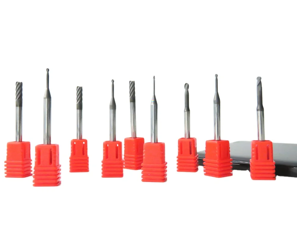 Carbide diamond coating flat endmill cutting tool for machining graphite and carbon