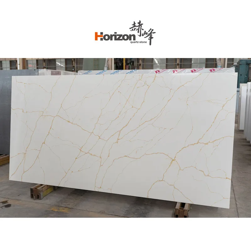 horizon 18mm 20mm 30mm Jumbo Size 3500mm*2000mm faux  stone quartz slab