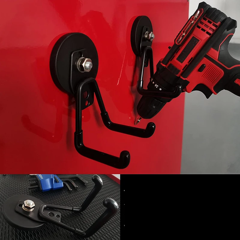 Heavy Duty Storage Utility Magnet Hooks with Anti-Slip Coating