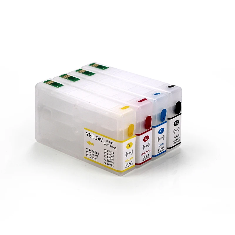 empty refill ink cartridge T701 T702 T703 for EPSON WP-4000 4015 4025 4095 4500 4515 4525 4535 4545 4595 printers