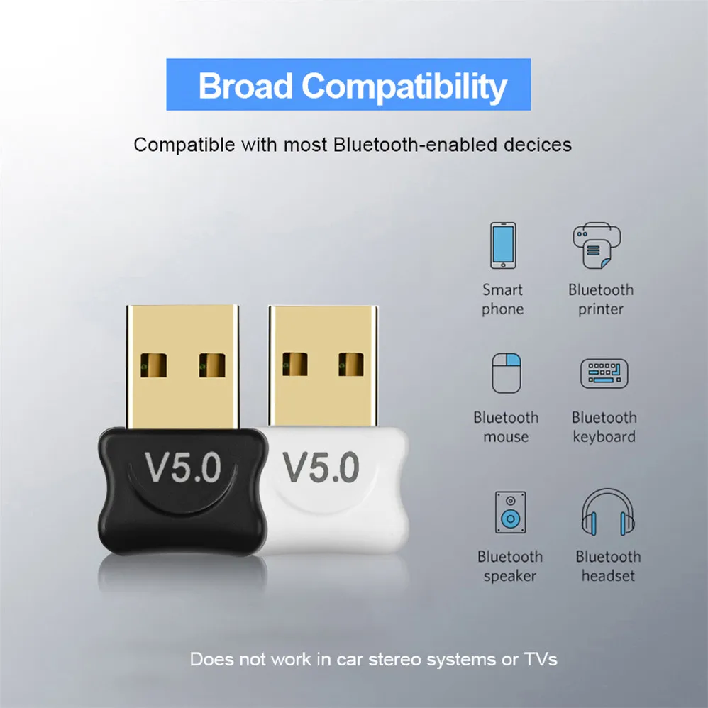  USB Bluetooth 5 0 адаптер передатчик приемник аудио V5.0 ключ беспроводной для компьютера ПК